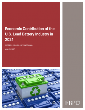 Economic Contribution of the U.S. Lead Battery Industry