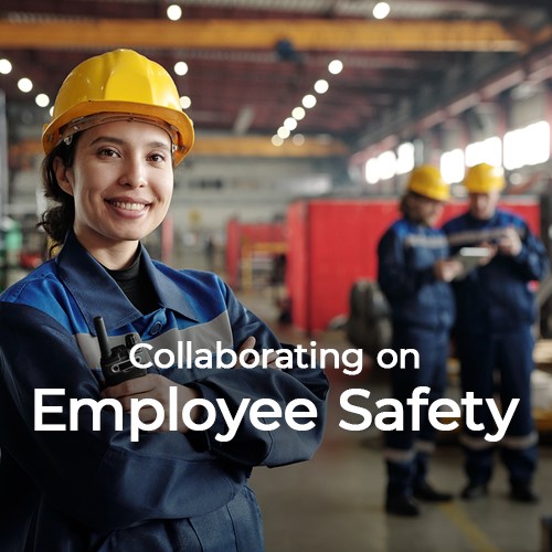 Recycler employee representing the industry collaborating on employee respiratory safety