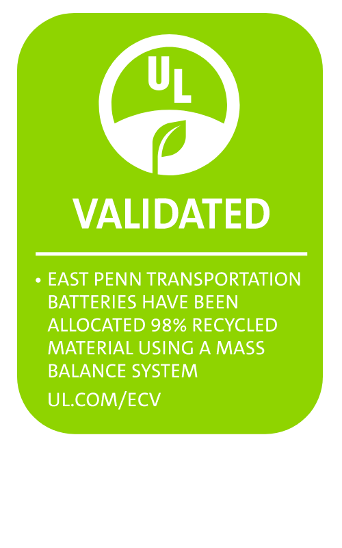 Underwriter Laboratory (UL) validation graphic for East Penn batteries
