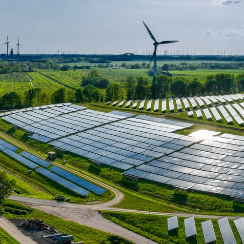 Renewable energy supported by sustainable lead batteries.